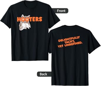Hooters Throwback Logo Front and Back T-Shirt