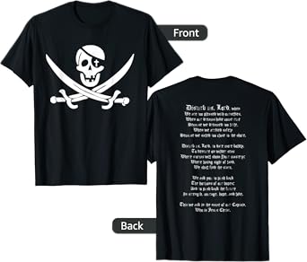 Disturb us Lord Christian Pirate Prayer Shirt T-Shirt