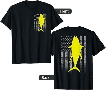 Two-Sided Yellowfin Flag Shirt - Yellowfin Tuna US Flag