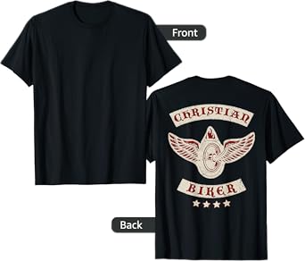Christian Biker for Jesus | Motorcycle Gear (Design on back) T-Shirt