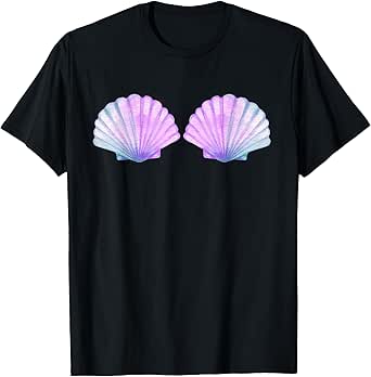 little Mermaid Seashell Bra Costume halloween matching T-Shirt