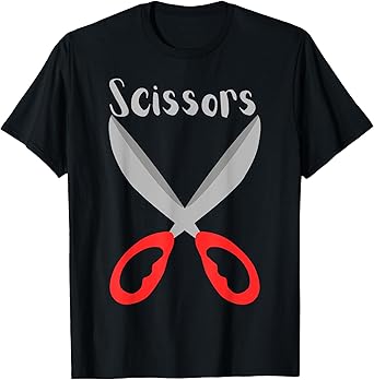 Rock Paper Scissors Group Halloween Costume Tee T-Shirt