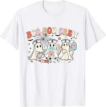 Boo Boo Crew Halloween Nurse Medical Nursing Spooky Season T-Shirt