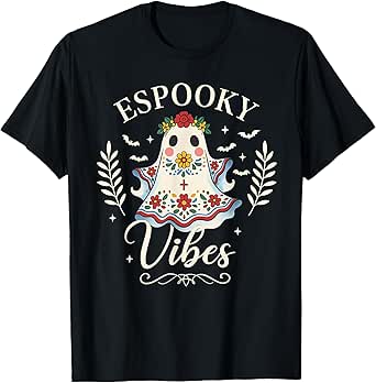 Boo-Racha Ghost Beer Party Borracha Halloween Mexican Outfit T-Shirt