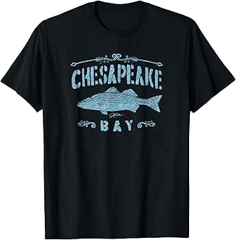JCombs: Chesapeake Bay Striped Bass (Distressed) T-Shirt