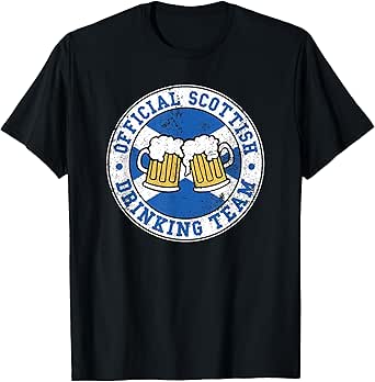 Official Scottish Drinking Team Funny Scotland Drinking Team T-Shirt