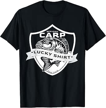 Carp Lucky Shirt Funny Fishing Accessories to Carp Fishing T-Shirt