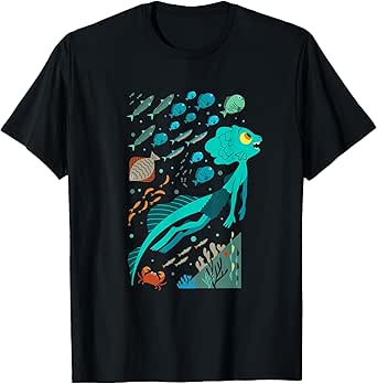 Disney Pixar Luca Swimming With Fishes T-Shirt
