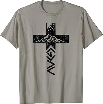 God Greater Than The Highs And Lows Cross for Christians T-Shirt