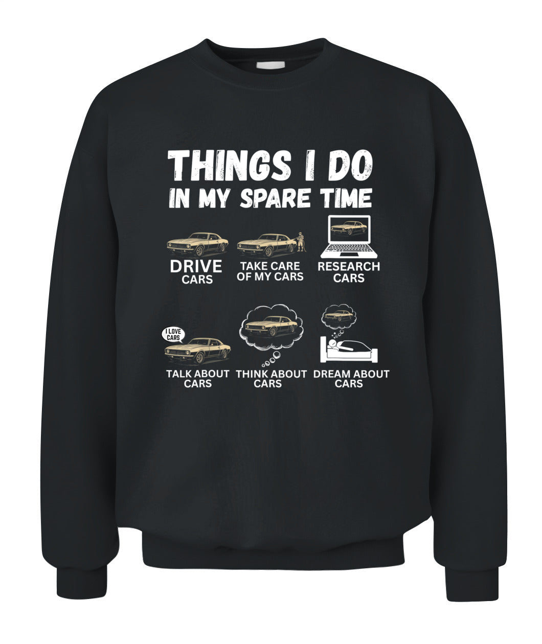 Things I Do In My Spare Time Funny Car Enthusiast Car Lover T-Shirt