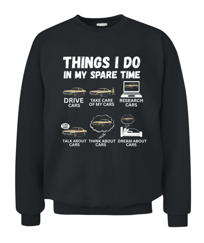 Things I Do In My Spare Time Funny Car Enthusiast Car Lover T-Shirt