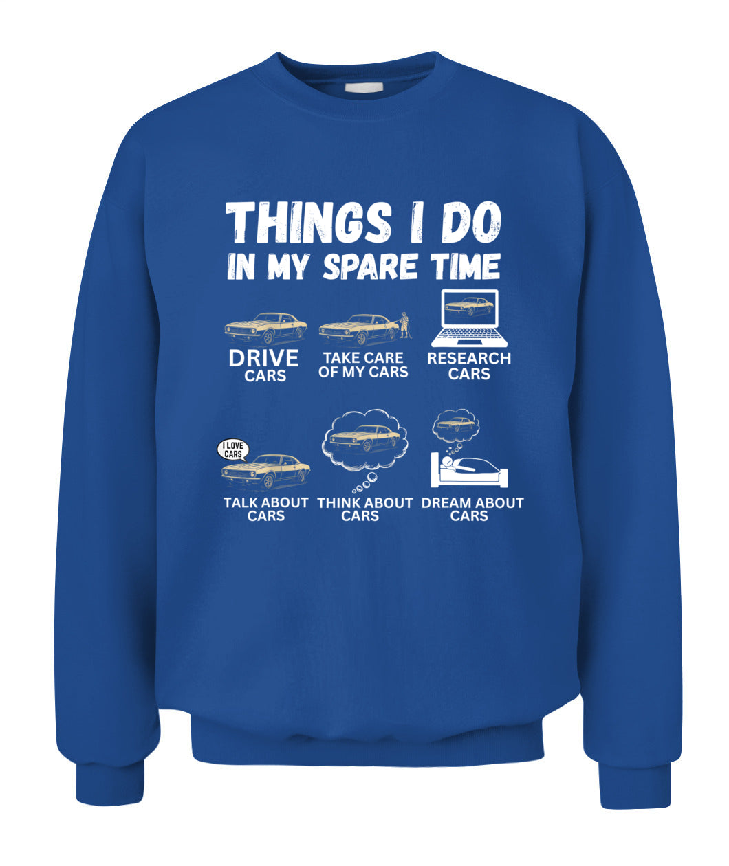 Things I Do In My Spare Time Funny Car Enthusiast Car Lover T-Shirt
