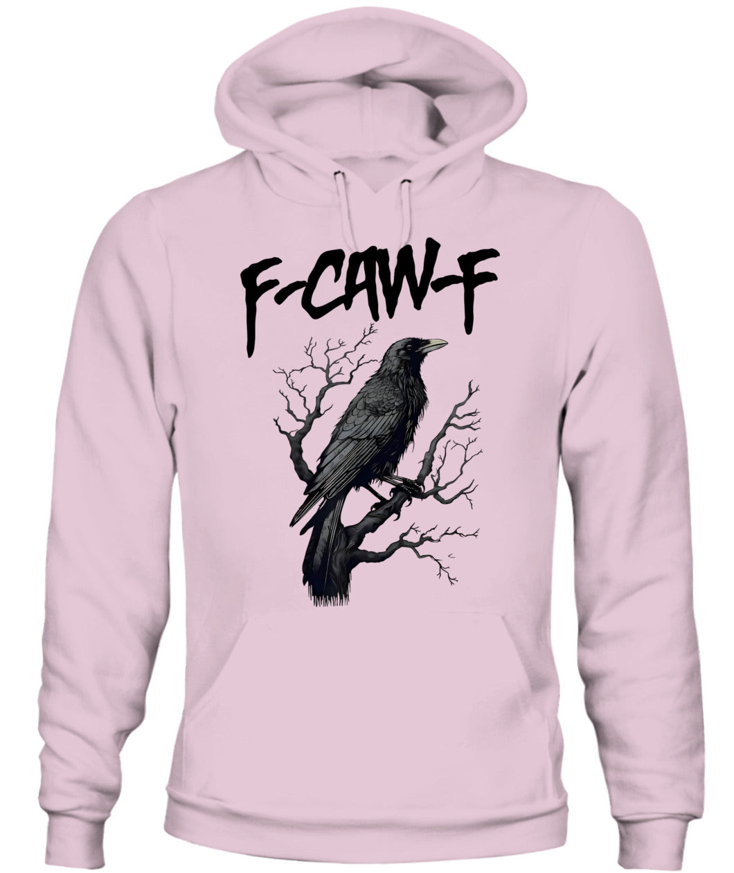 F Caw F Black Crow, F-Caw-F Funny Black Bird Saying Meme T-Shirt