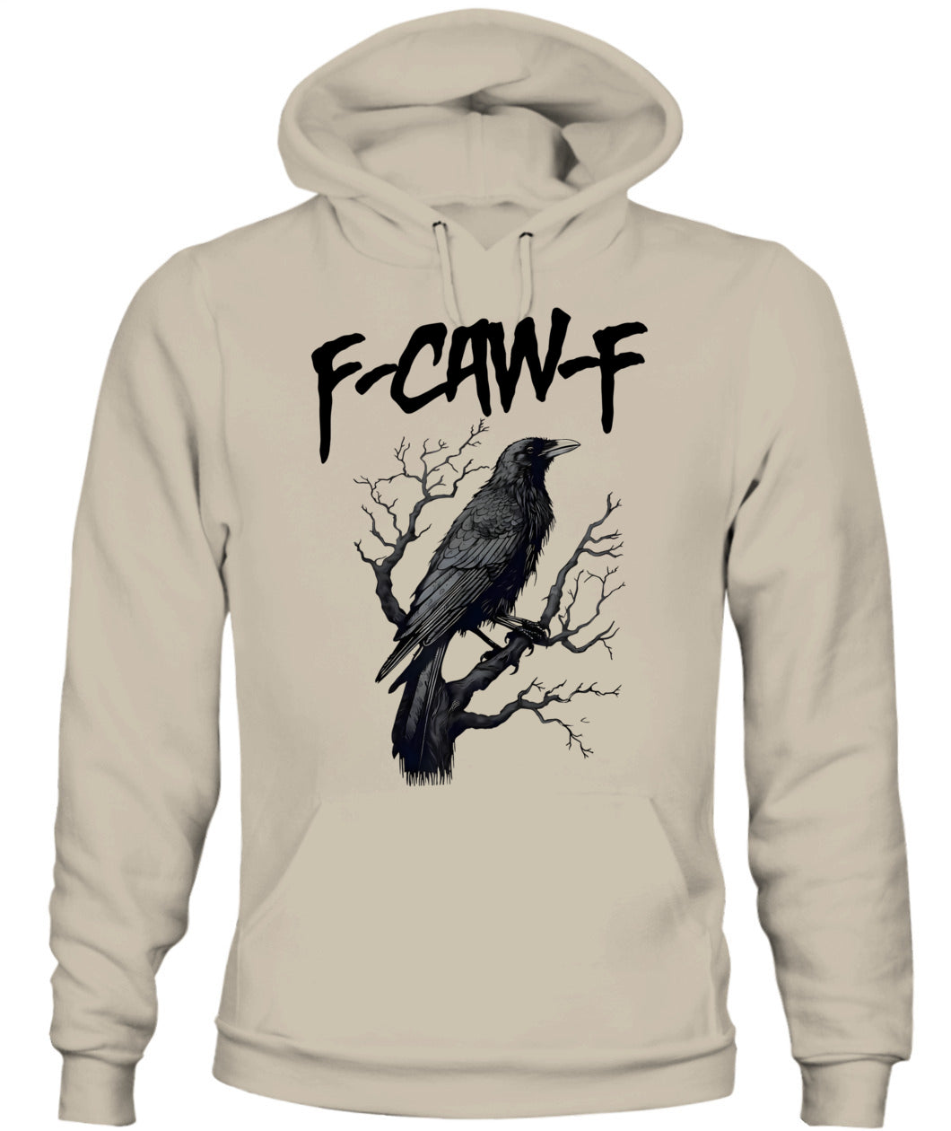 F Caw F Black Crow, F-Caw-F Funny Black Bird Saying Meme T-Shirt