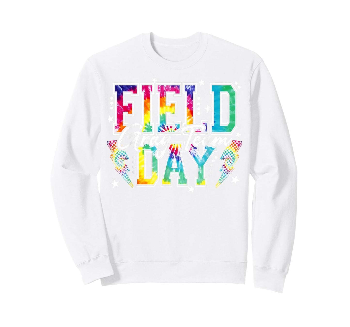 Field Day Gray Team Tie Dye School Field Trip 2026 T-Shirt - Sweatshirt | White