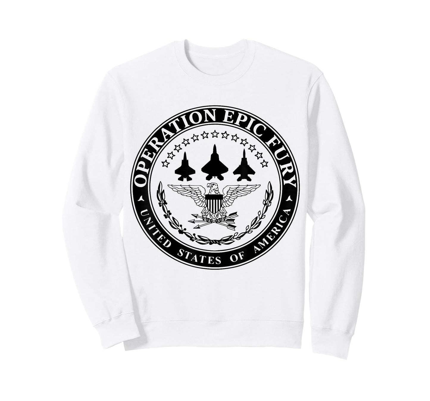 Operation Epic Fury USA T-Shirt - Sweatshirt | White