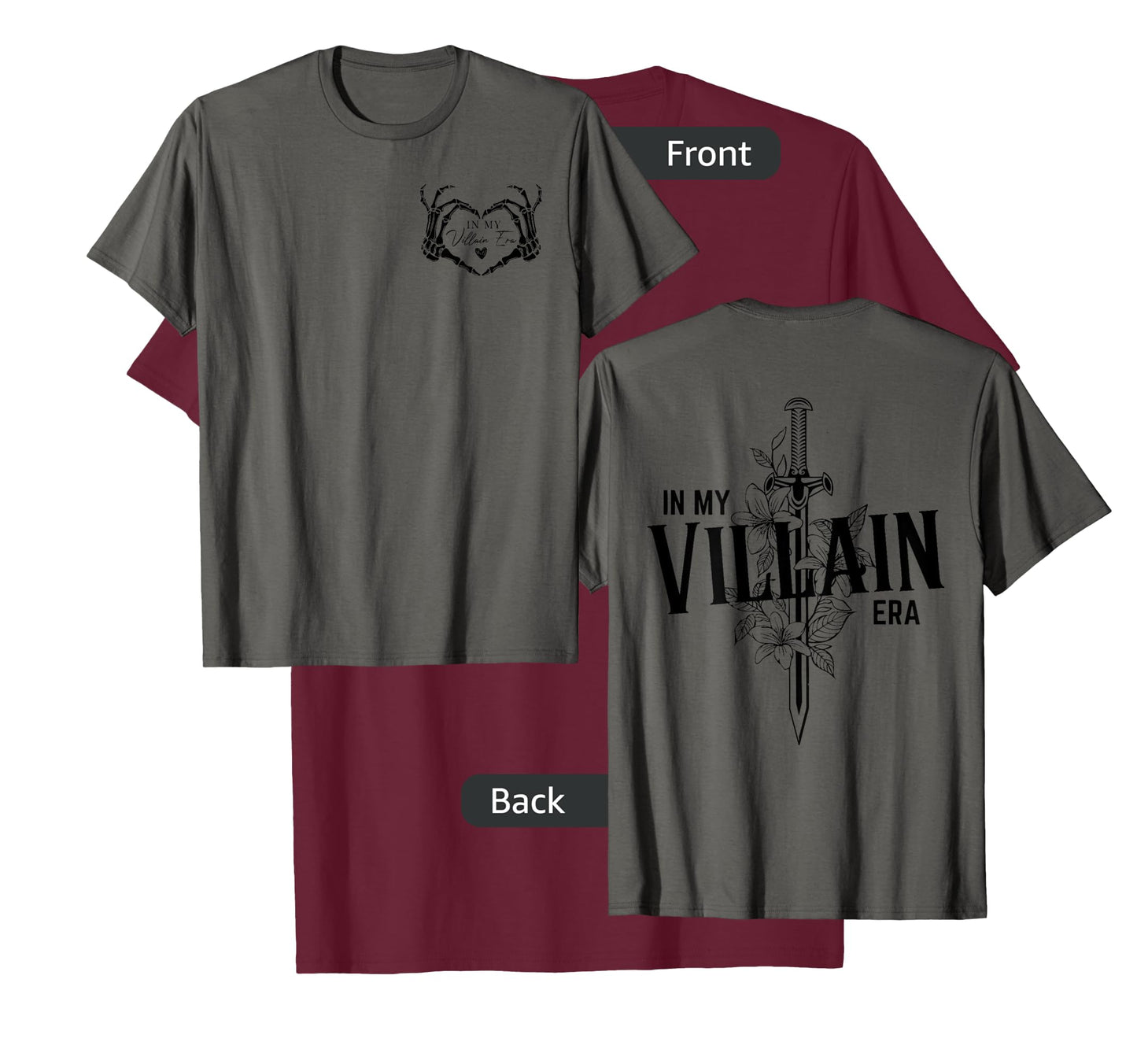 Double Sided Dark Romance Enemies To Lover In My Villain Era T-Shirt