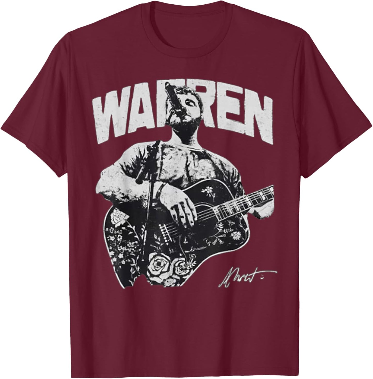 Vintage Retro 90s Alex Warren T-Shirt T-Shirt - T-Shirt | Maroon