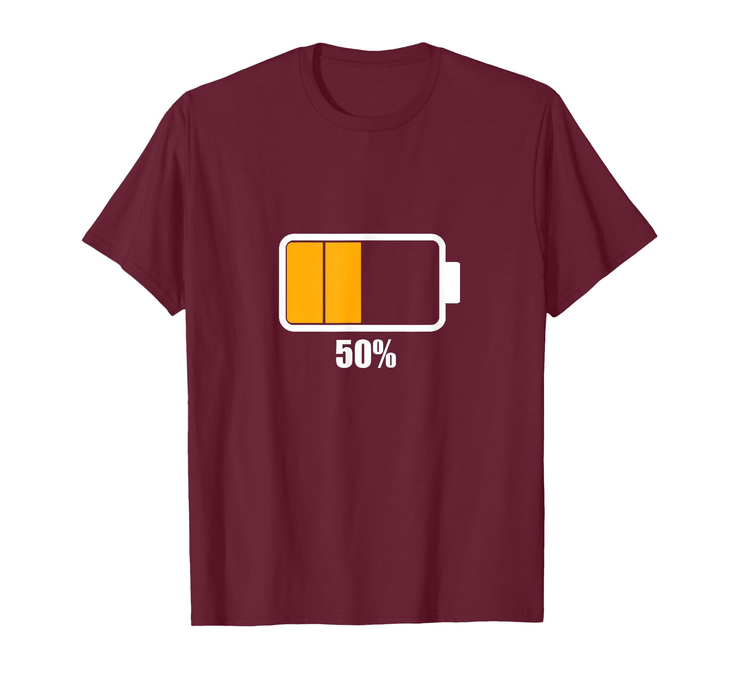 Battery half [50% remaining] Battery Dead tshirt battery low T-Shirt