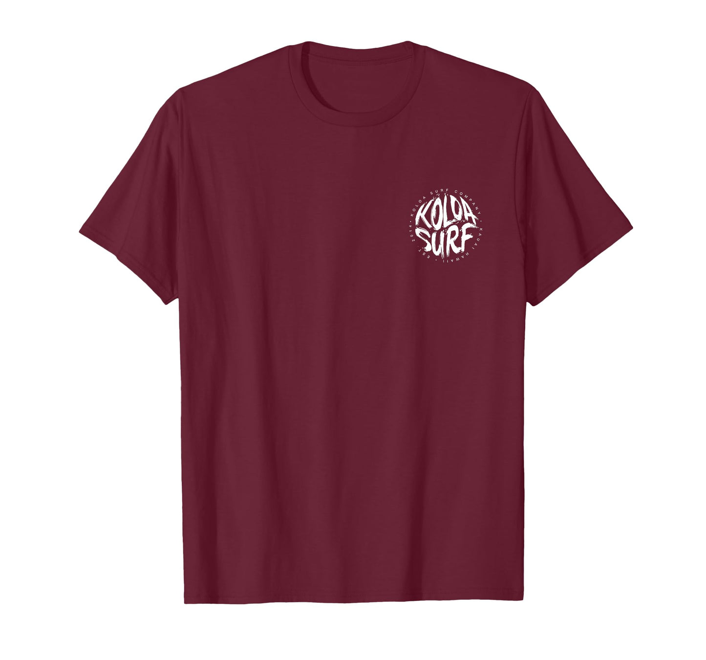 Koloa Surf White Brush Logo Lightweight, Graphic T-Shirt
