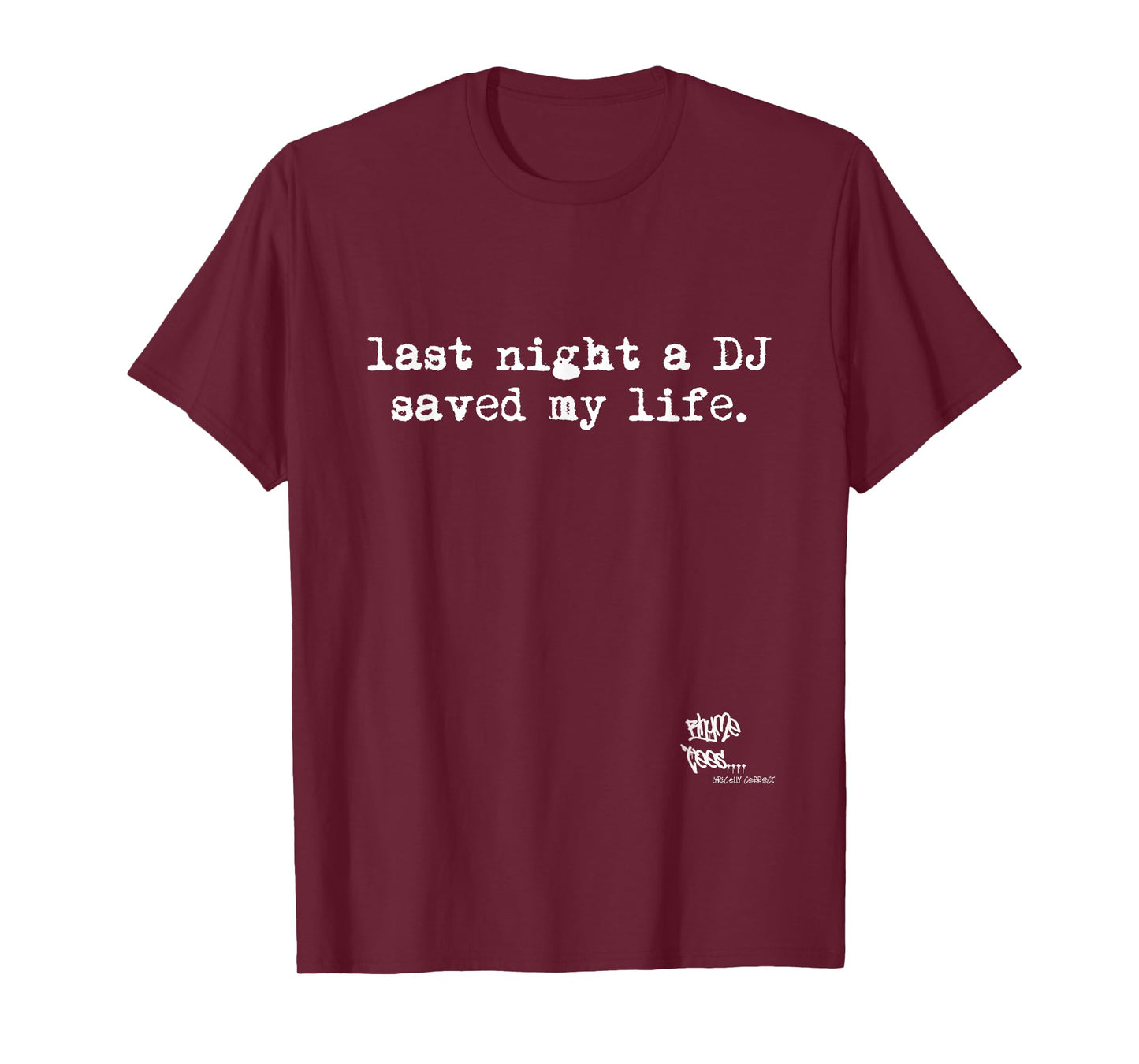 OLD SCHOOL RAP HIP HOP Last Night A DJ Saved My Life 80's T-Shirt