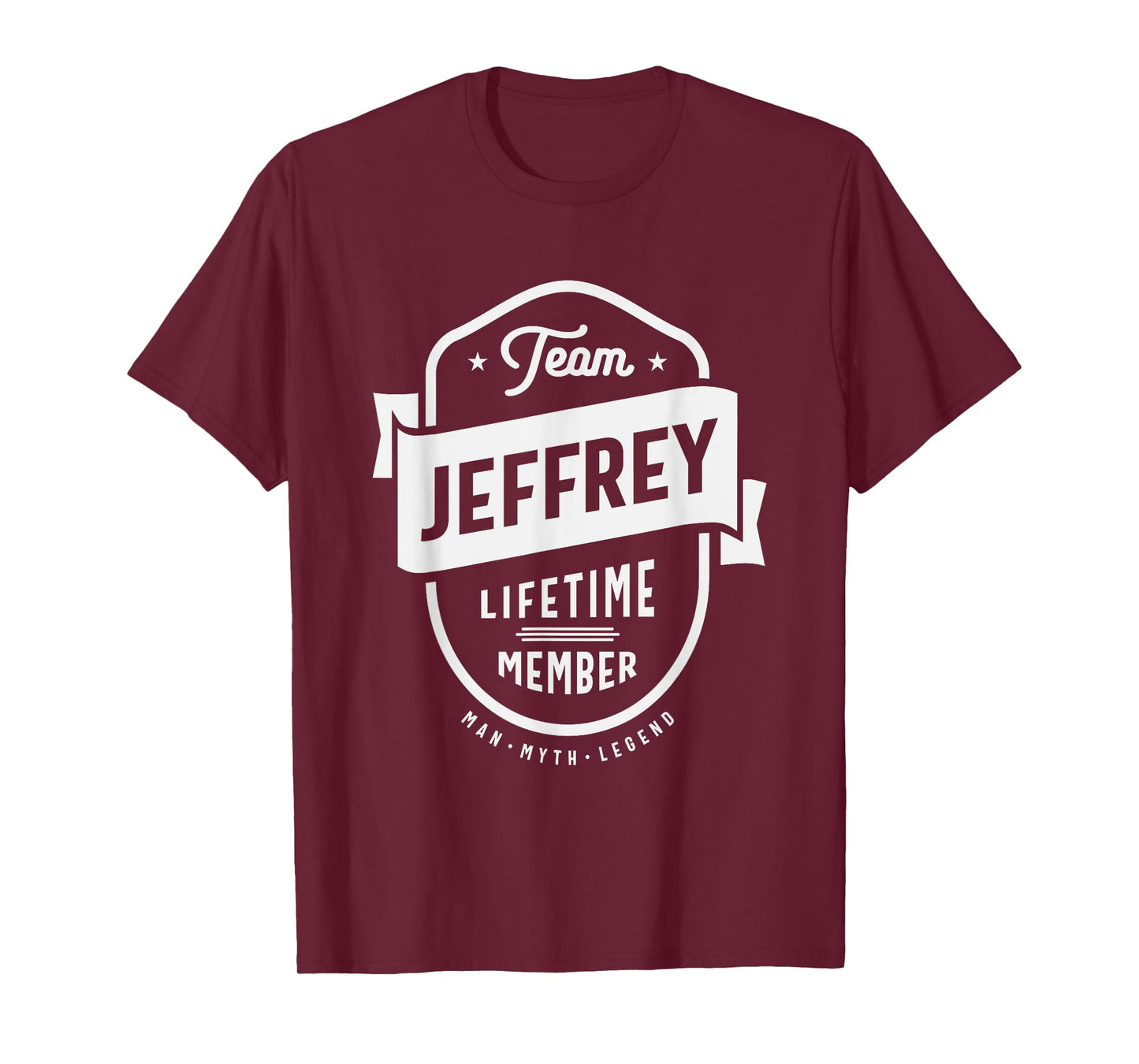 Team Jeffrey Lifetime Member Funny Name Jeffrey T-Shirt