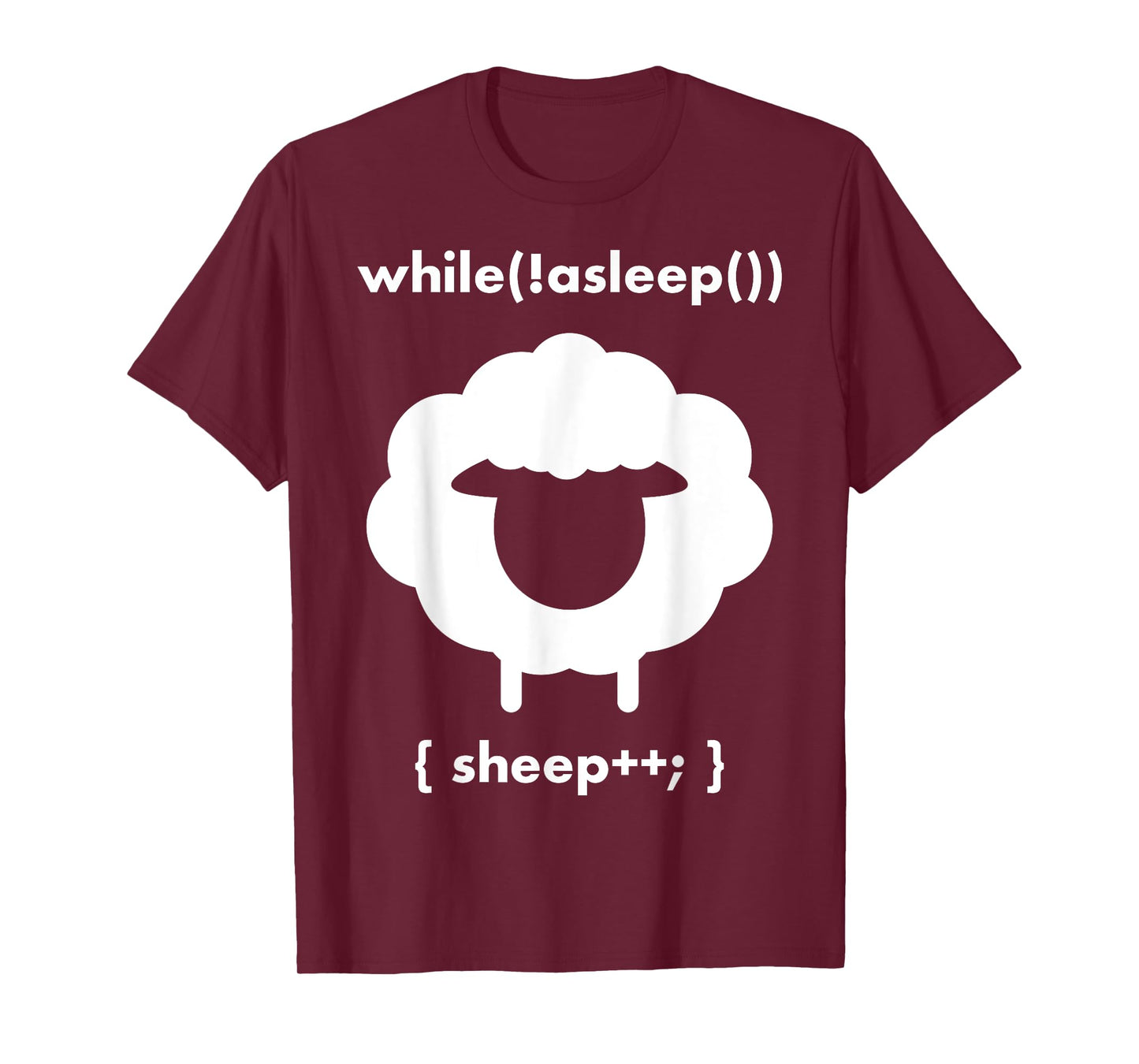 Counting Sheeps While Asleep Sheep Plus Plus T-Shirt