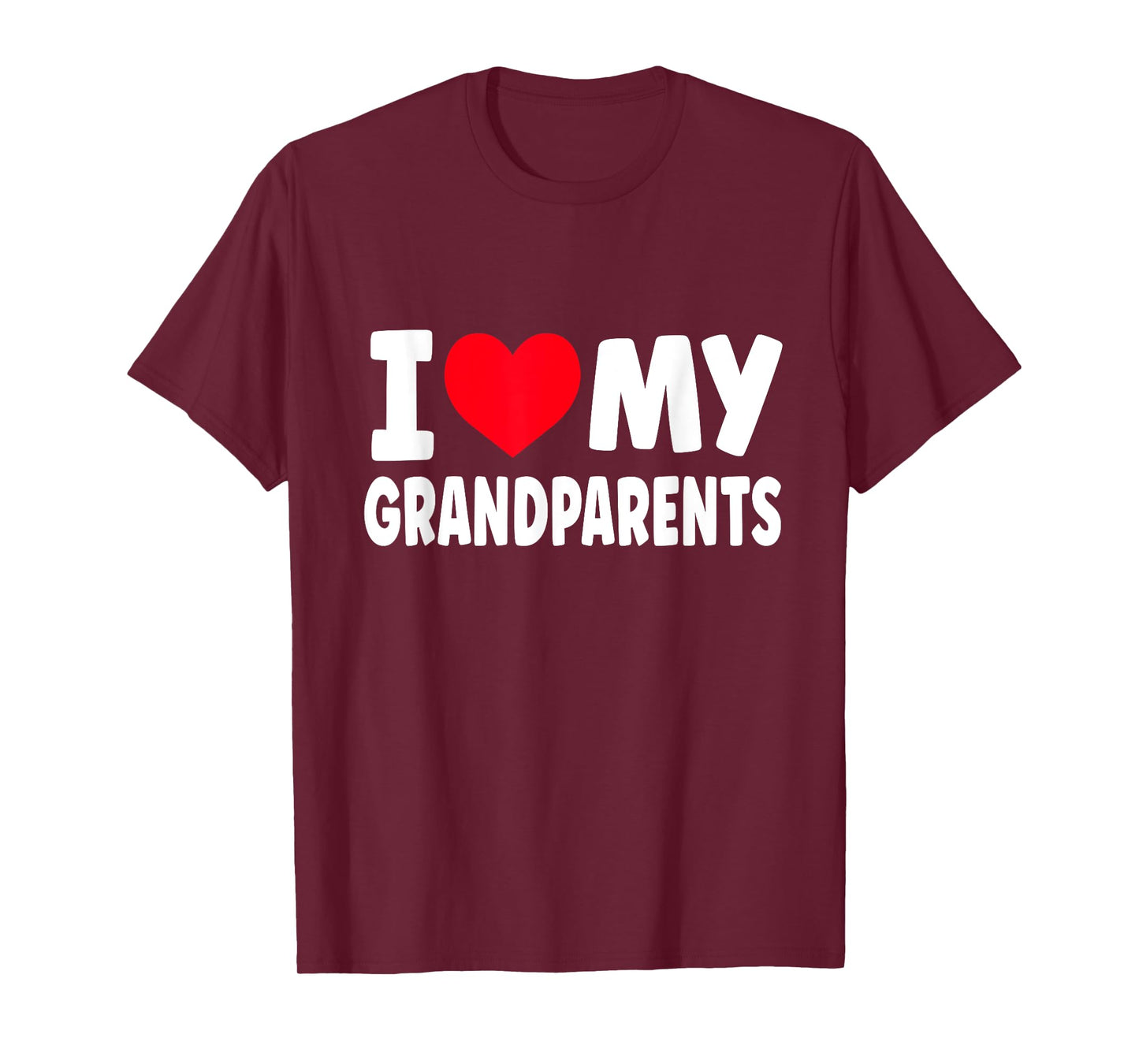 I Love My Grandparents I Heart My Grandparents T-Shirt