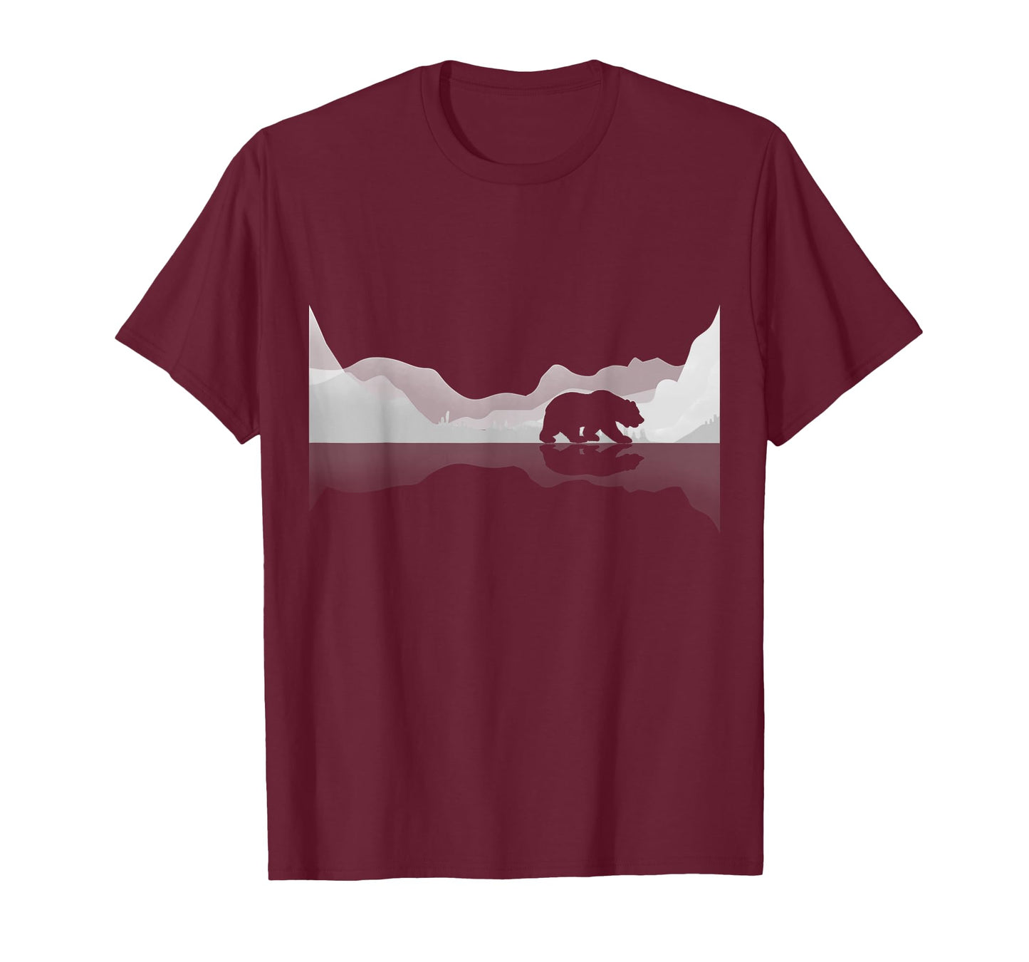 Trees Reflection Wildlife Nature Animal Bear Outdoor Forest T-Shirt