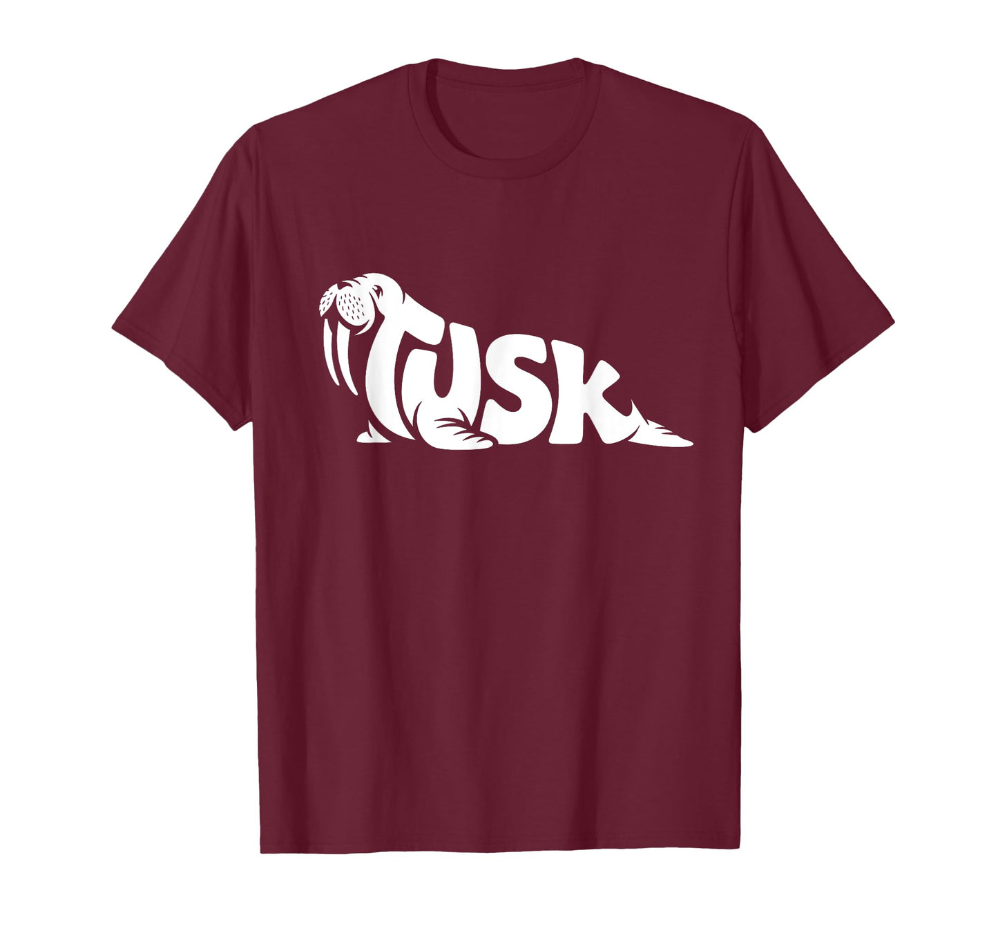 Tusk Walrus Word Art - Arctic Animal & Ocean Wildlife Design T-Shirt