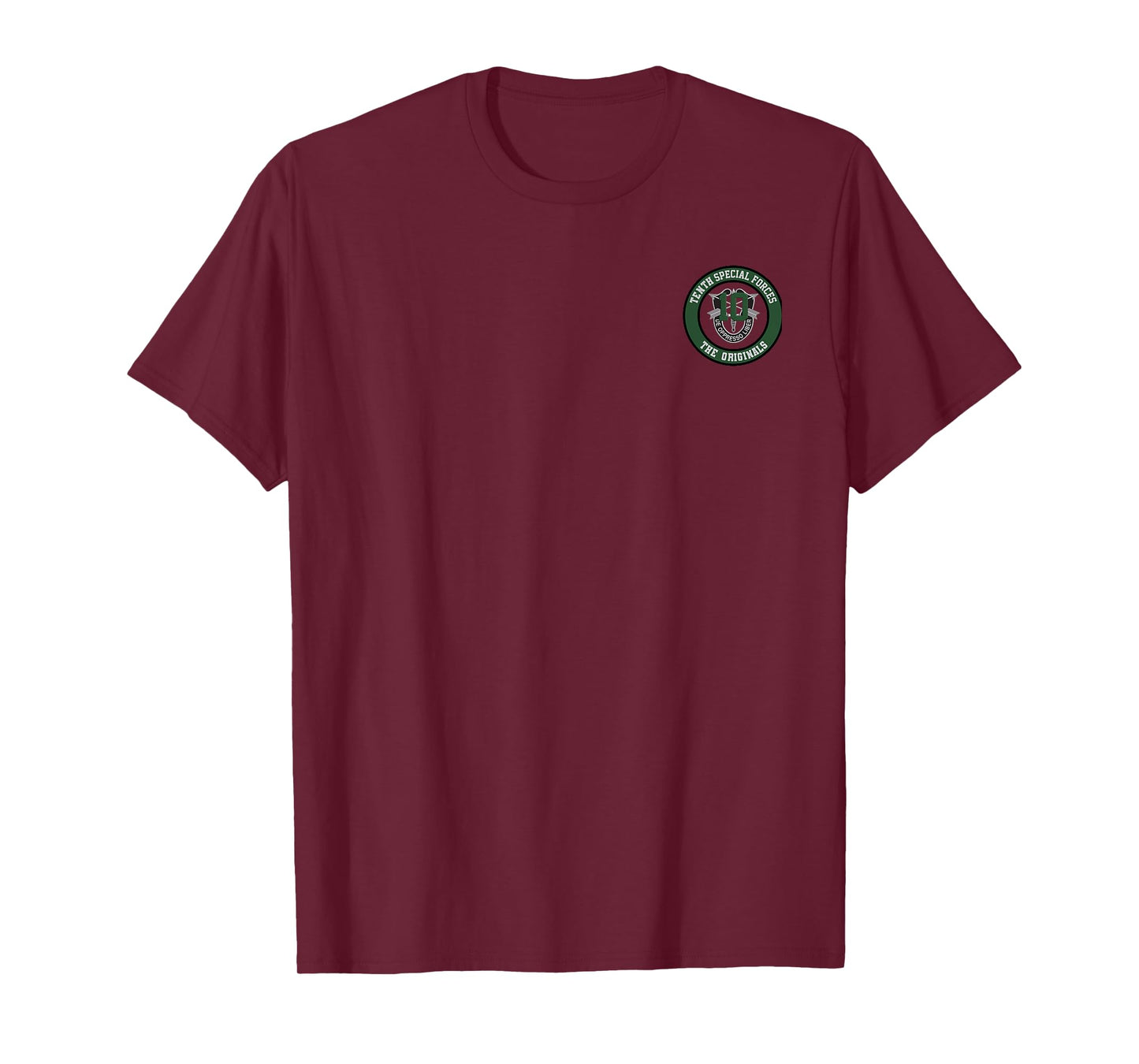 Tenth Special Forces Group "The Originals" 10 SF Crest T-Shirt