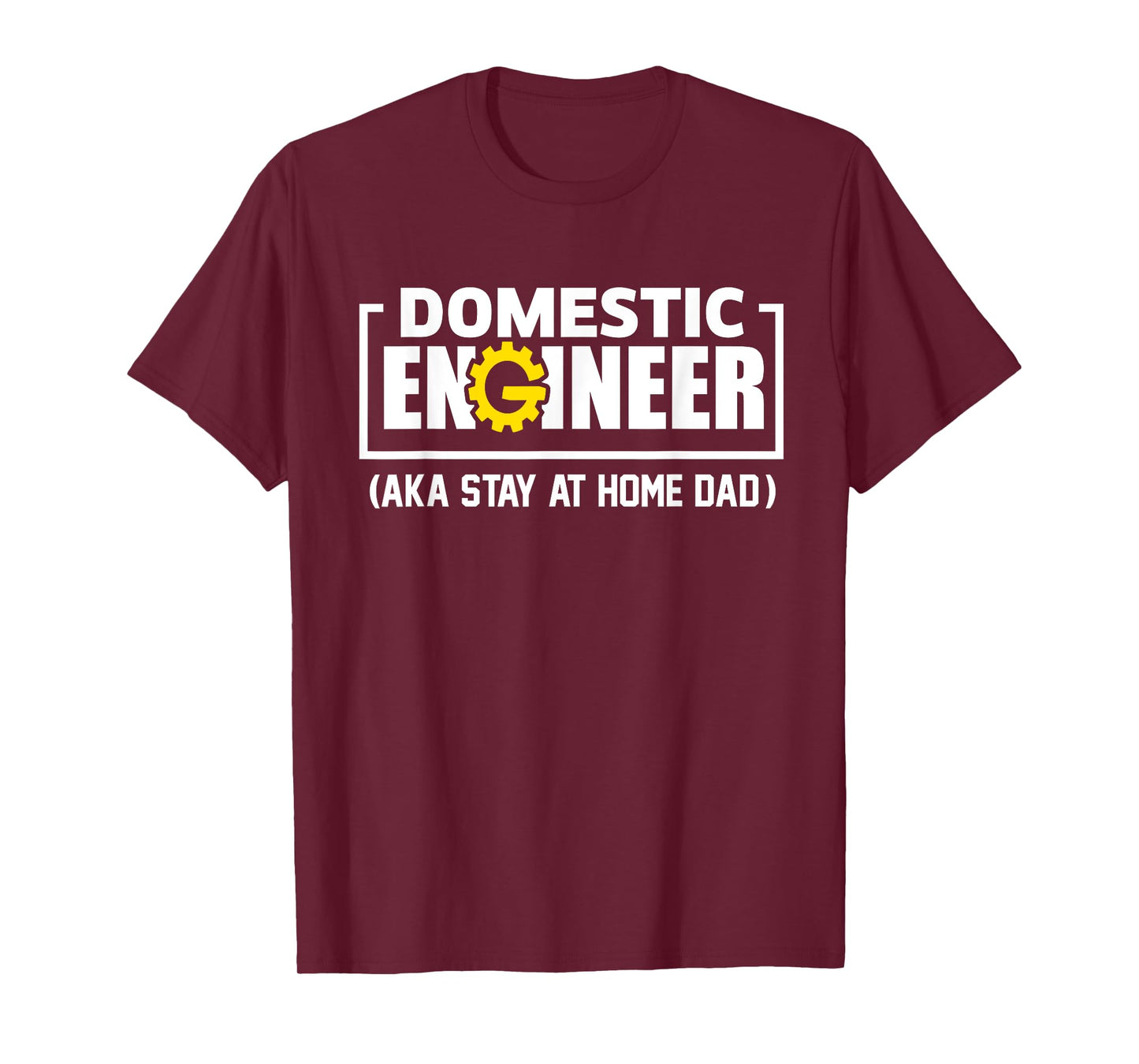 Funny Husband Domestic Engineer Stay at Home Dad Fathers day T-Shirt