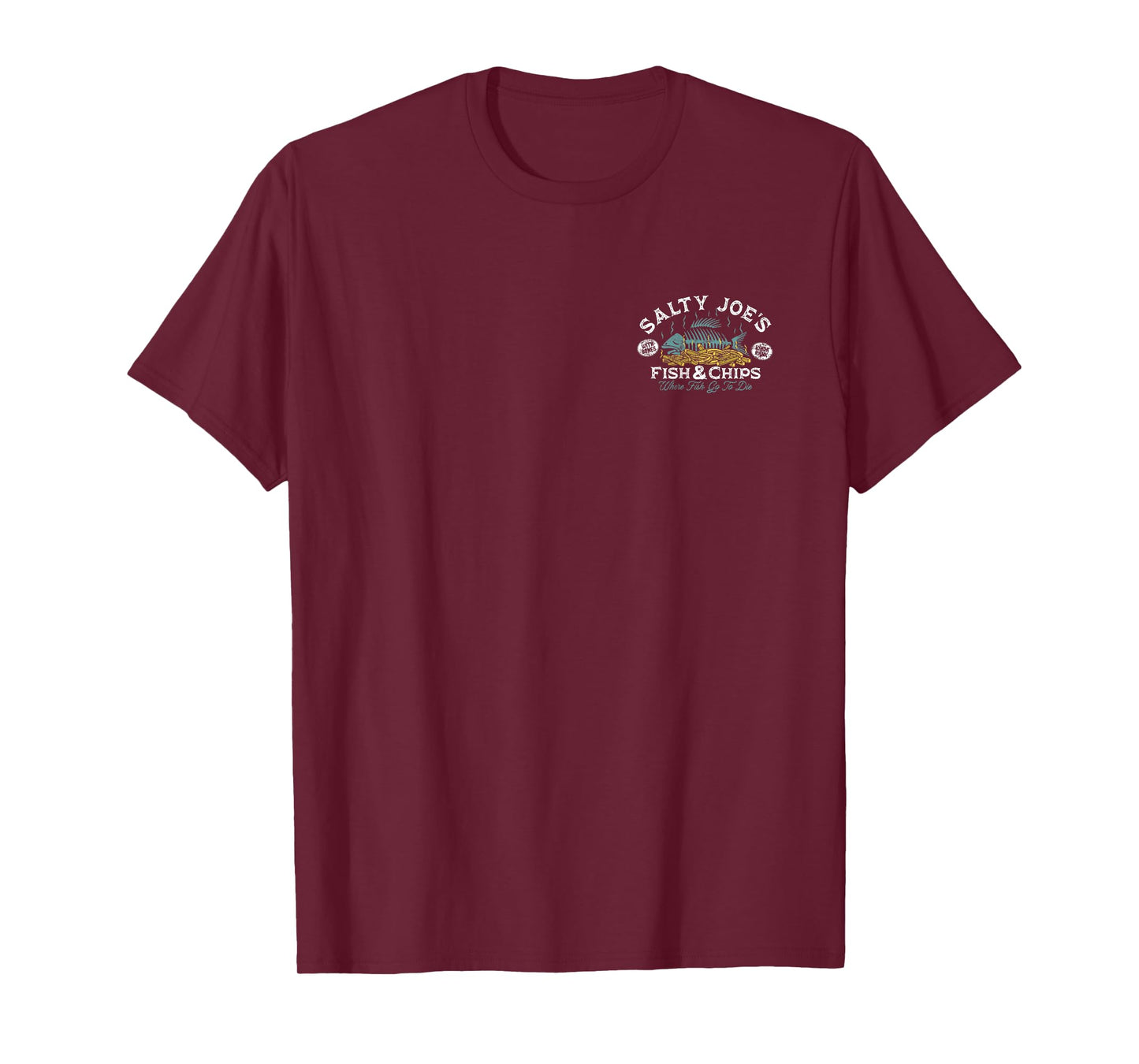Salty Joe's Fish and Chips Logo Lightweight Graphic T-Shirt