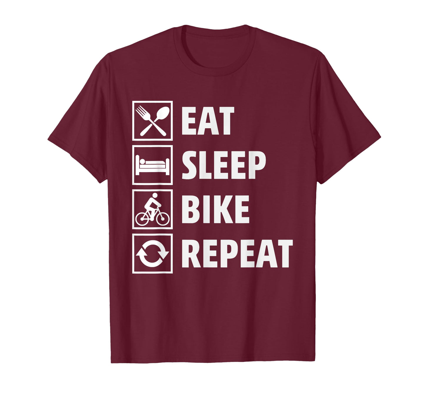 That Says Eat Sleep Bike Repeat - Cycling Life Forever T-Shirt