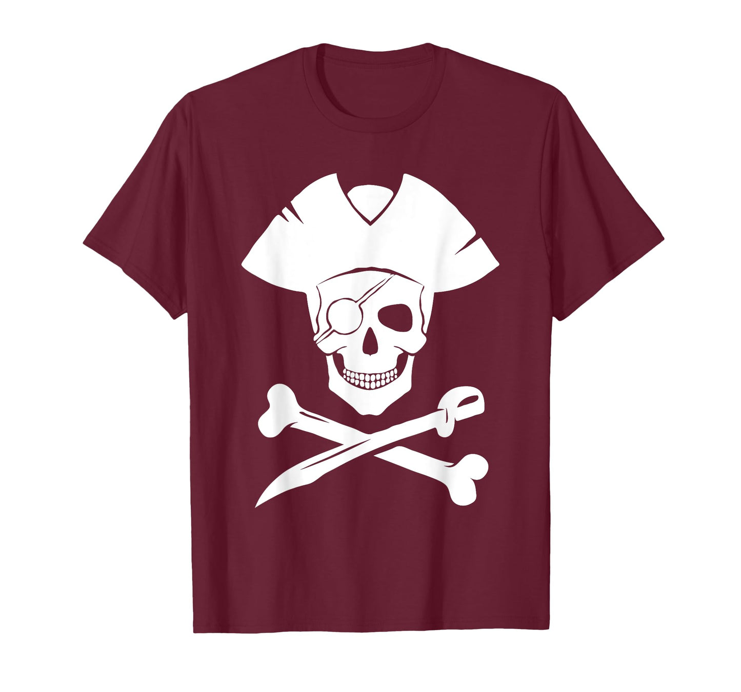 Pirate Skull And Crossbones Skeleton Halloween For Kids Boys T-Shirt