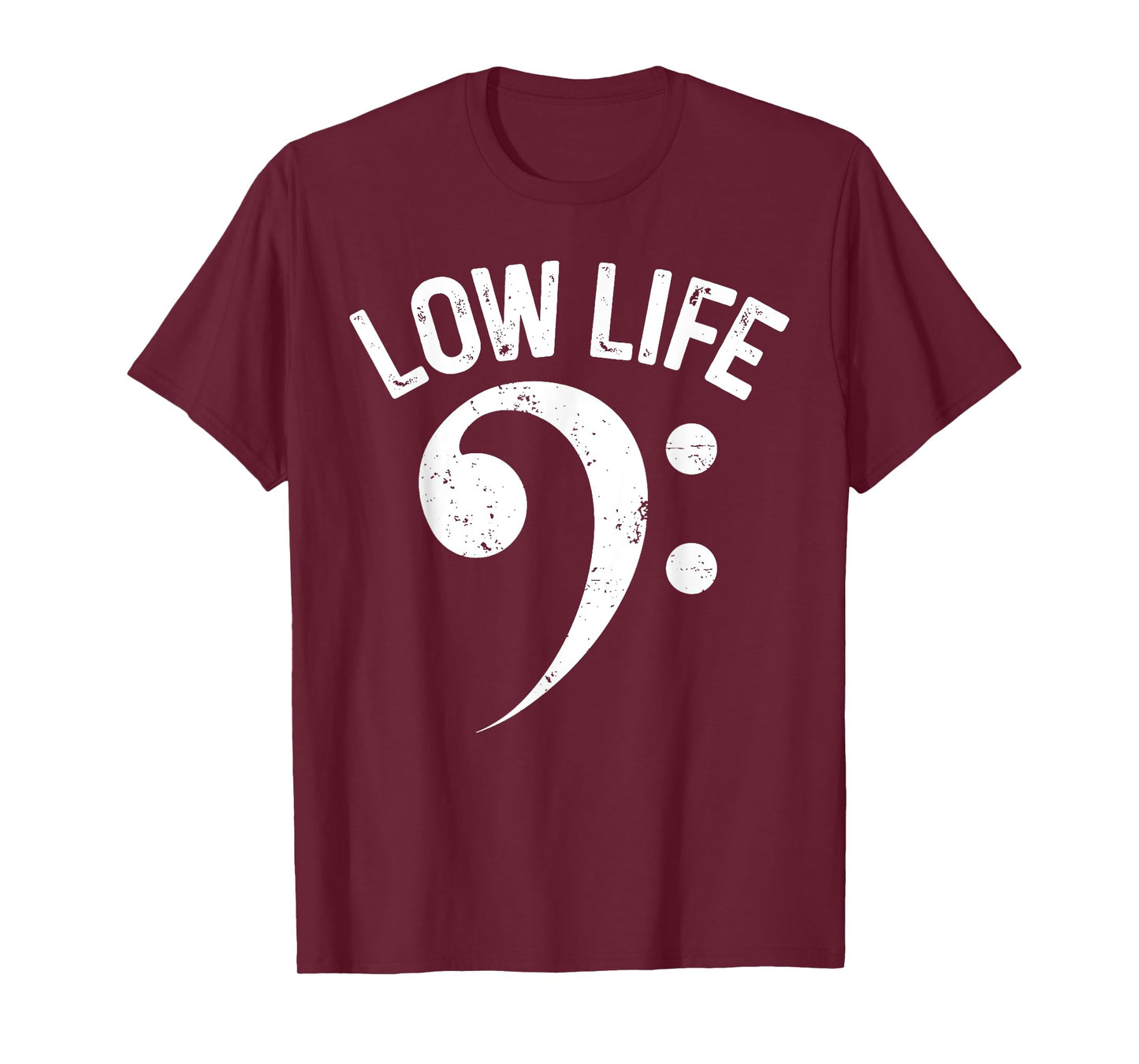 Vintage Funny Low Life Classic Bass Clef Music Lover T-Shirt