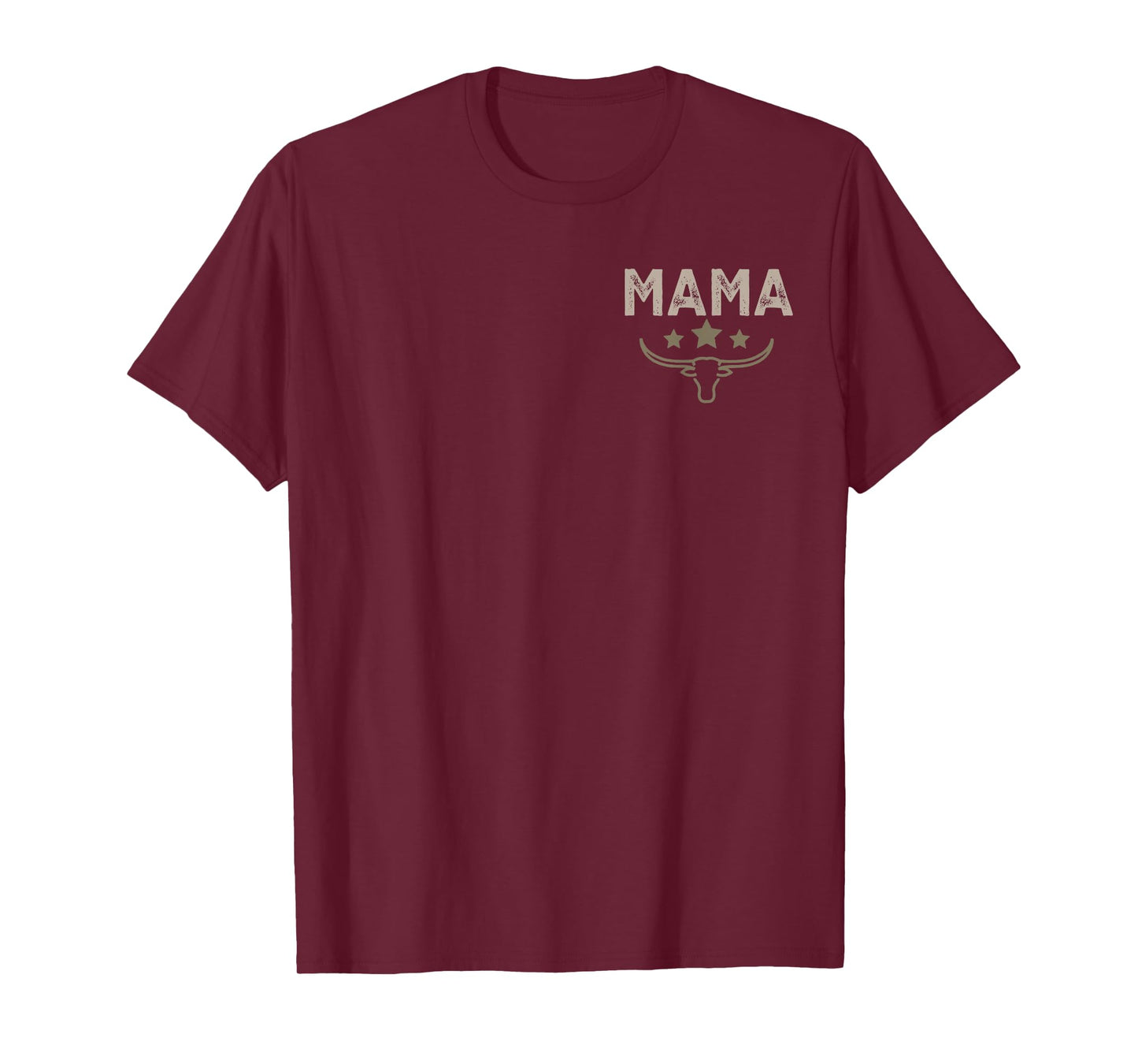 Mama 1st First Birthday Cowboy Western Rodeo Skull Matching T-Shirt