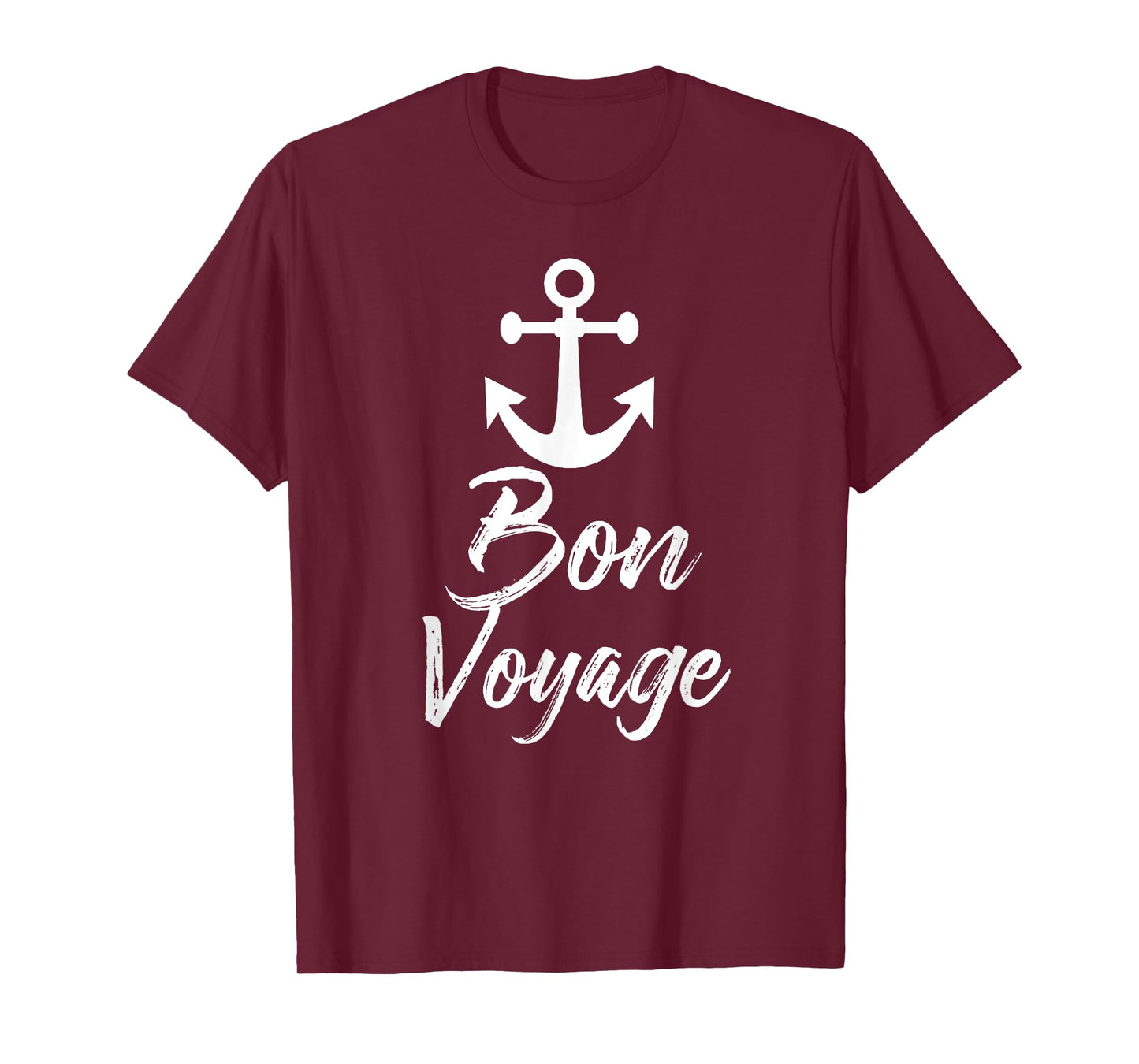 Bon Voyage Nautical Anchor Cruise Ship Graphic For Cruisers T-Shirt