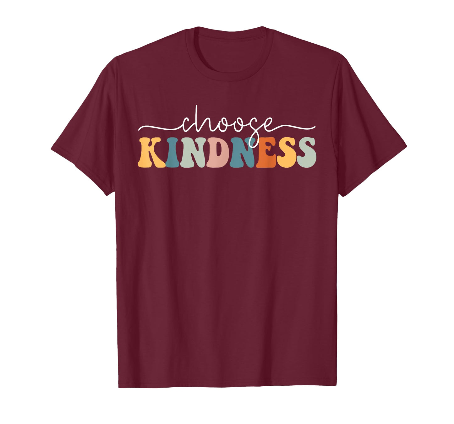 Choose Kindness Retro Groovy Kindness Inspirational T-Shirt
