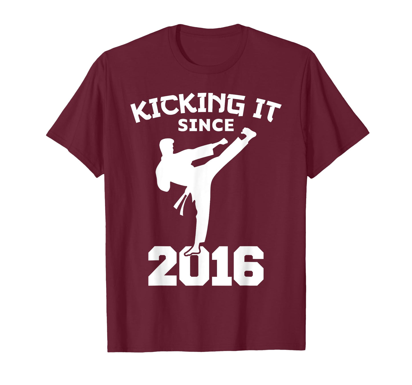 Karate Martial Arts Kicking It Since 2016 Funny Kid Birthday T-Shirt