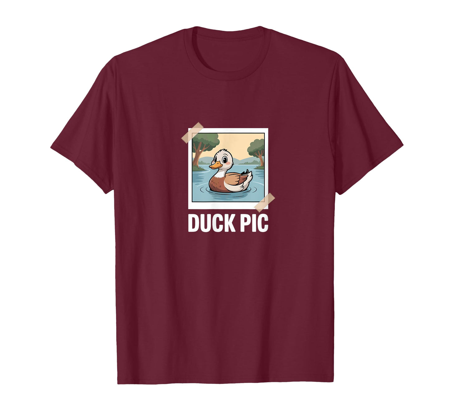 Duck Pic Funny Sarcasm Irony Duck Sarcastic Photo Fun T-Shirt