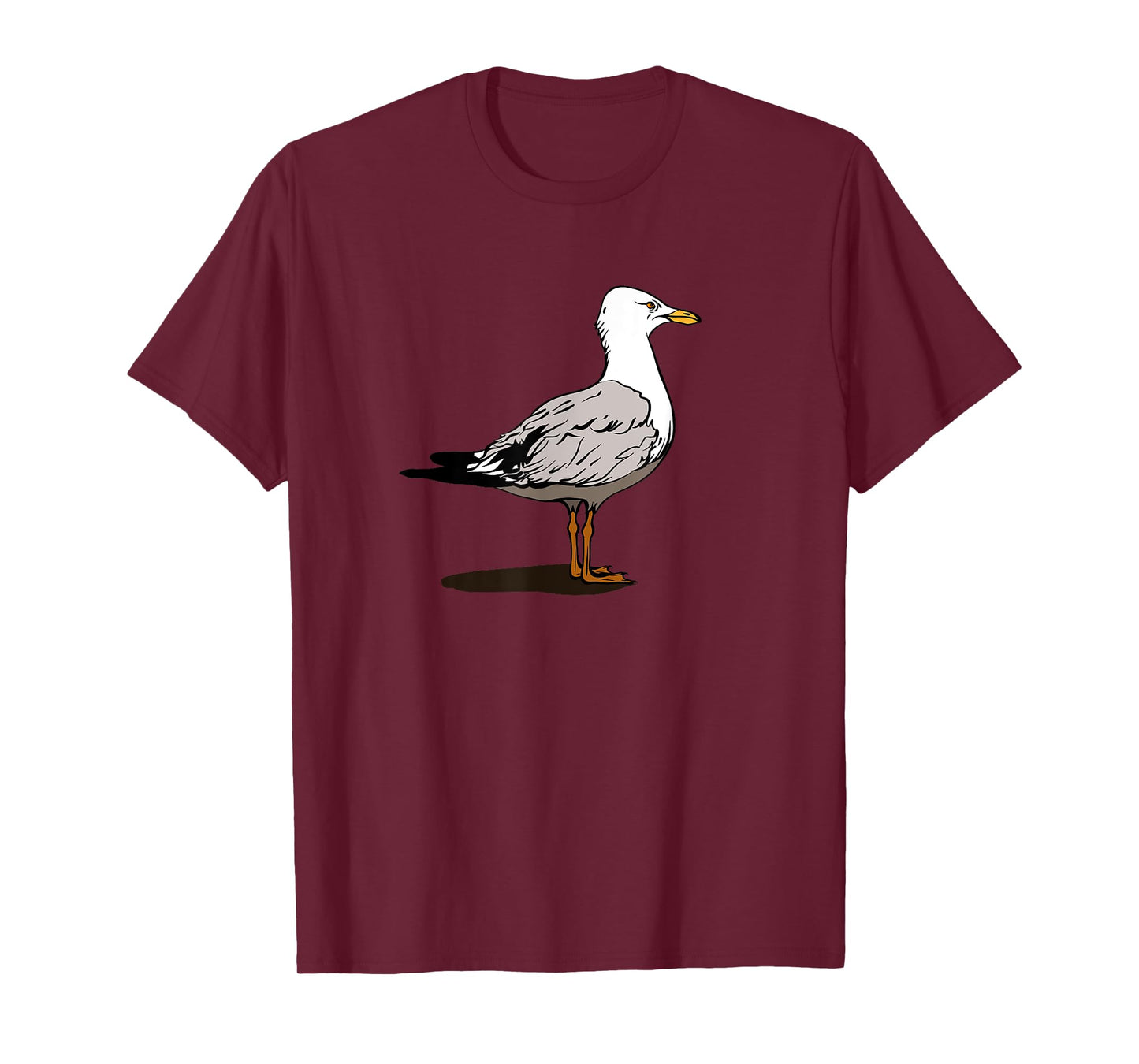 Funny Seagull Bird Ocean Beach Summer Wildlife Nature Art T-Shirt