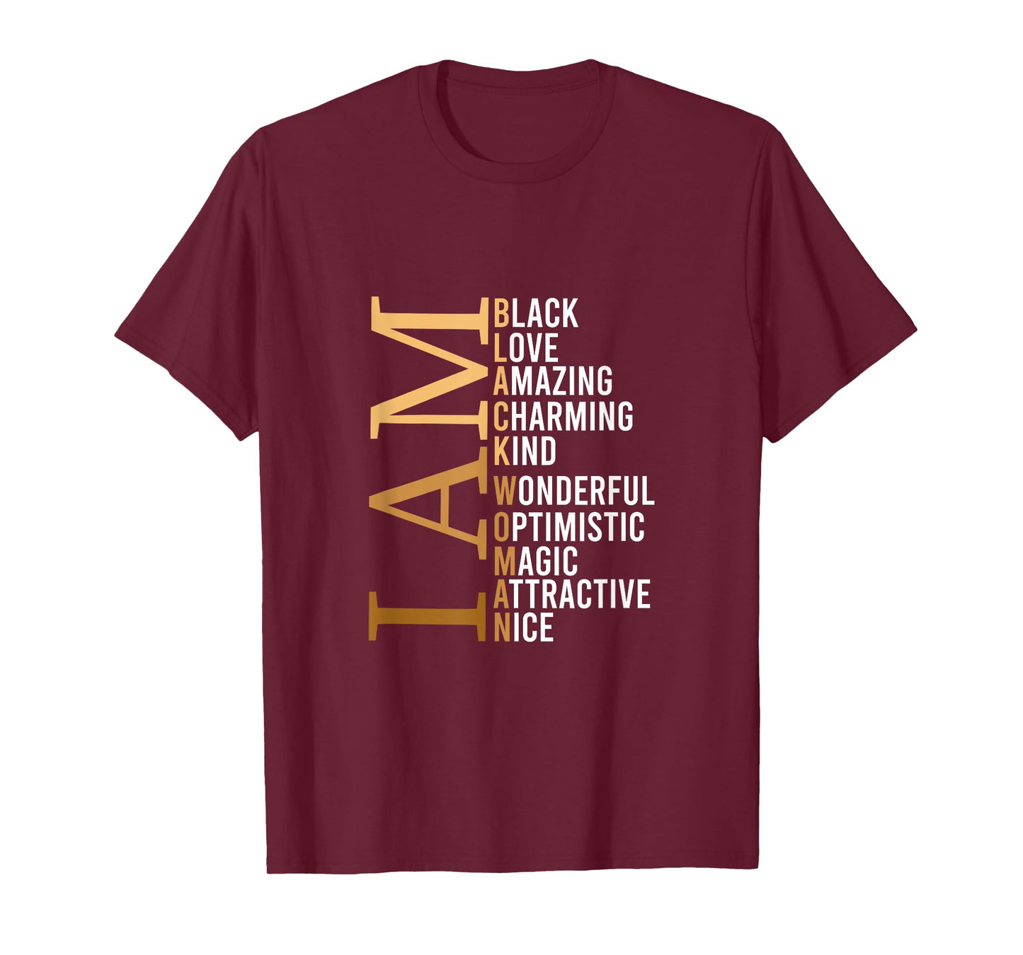 I Am Black Woman Beautiful Magic T-Shirt