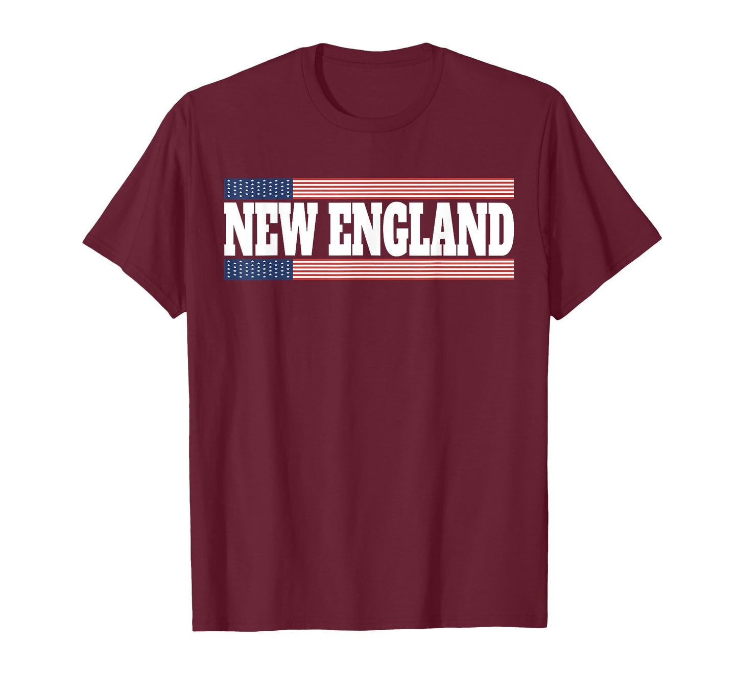 New England USA Flag Patriotic State Varsity New England T-Shirt