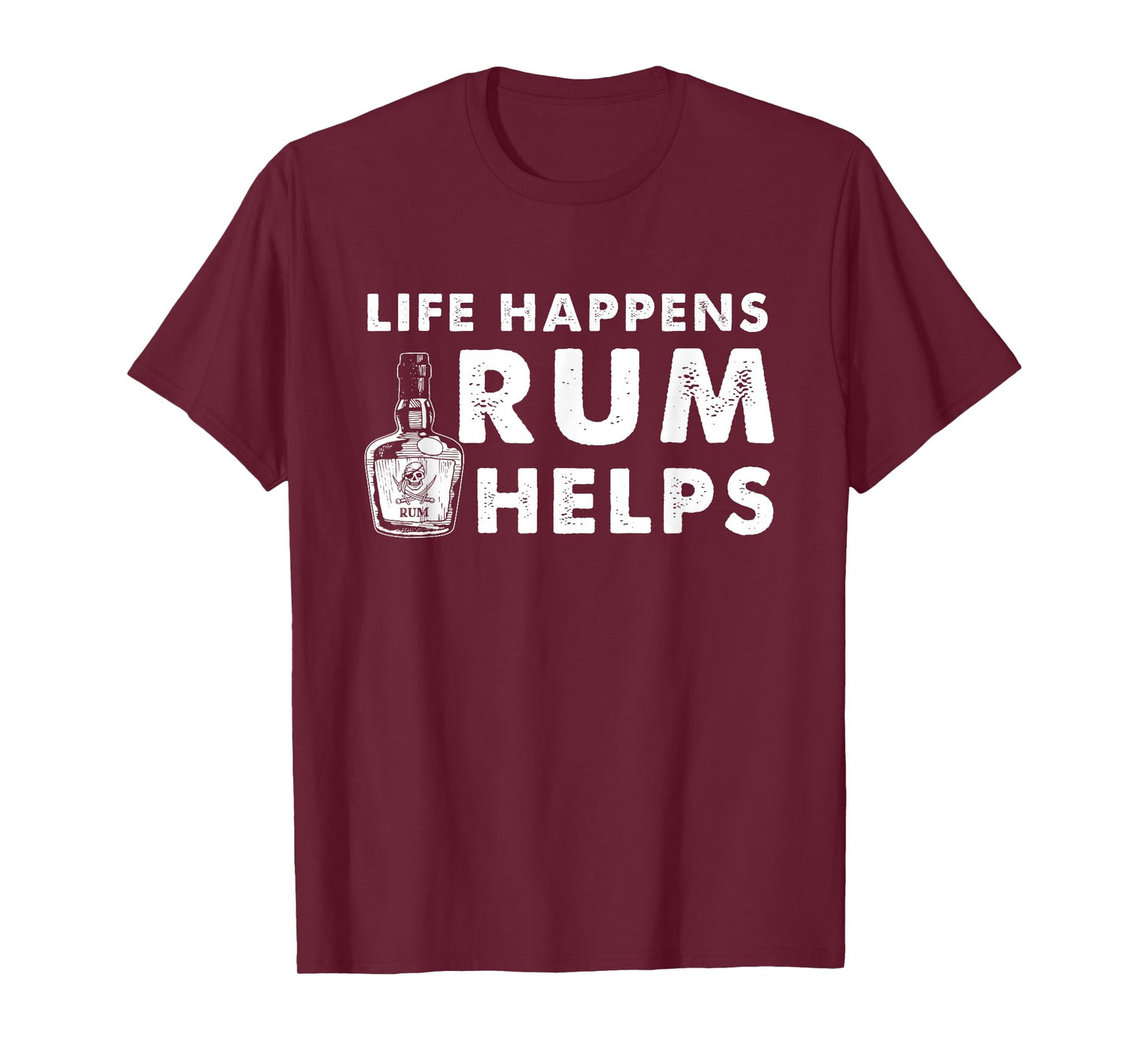 Rum Helps - Funny Rum Drinker T-Shirt