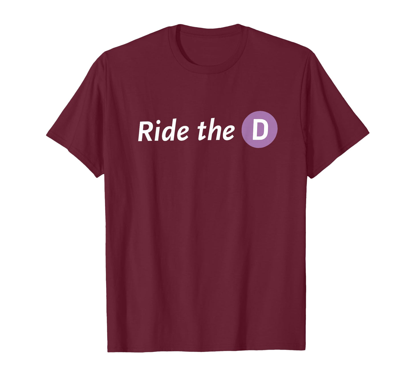 Metro Ride The d Tee T-Shirt - T-Shirt | Maroon