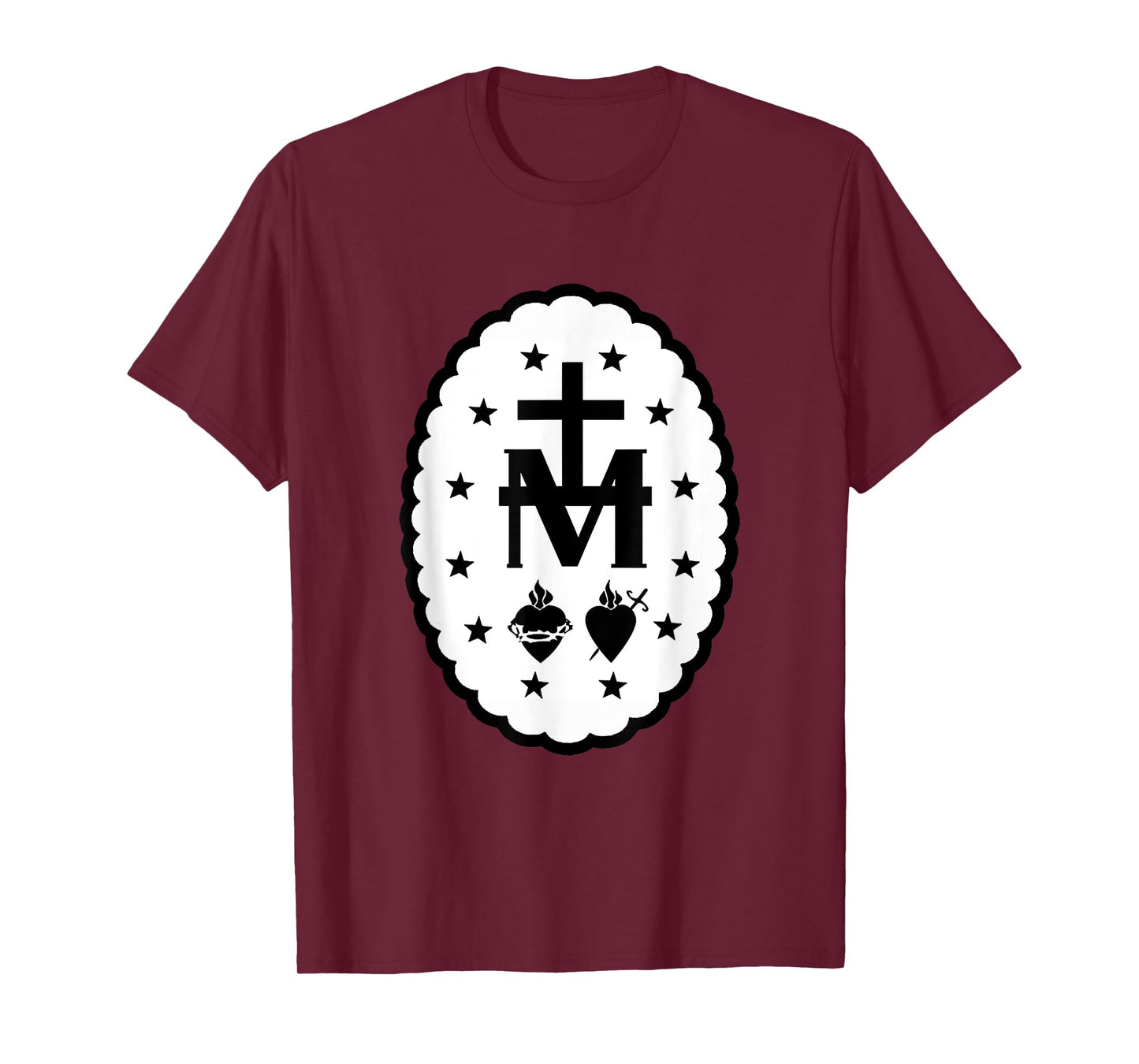 Immaculate Heart Of Mary Devotion Cross Symbol T-Shirt