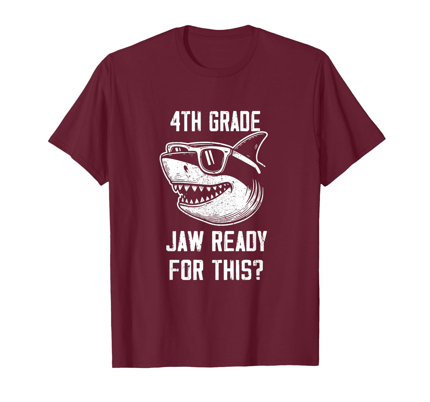4th Grade Jaw Ready For This Kids Shark Ocean Wildlife T-Shirt