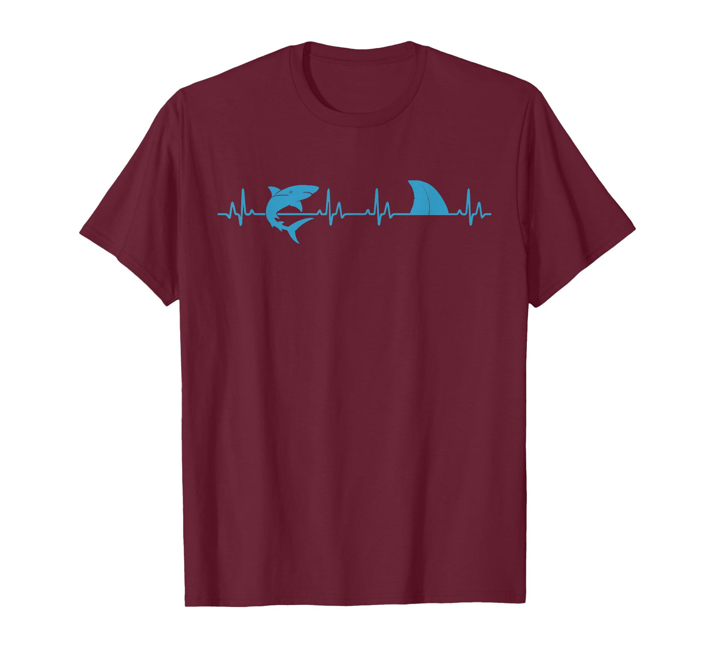 Shark Heartbeat Design for Ocean Fish Animal Lovers T-Shirt