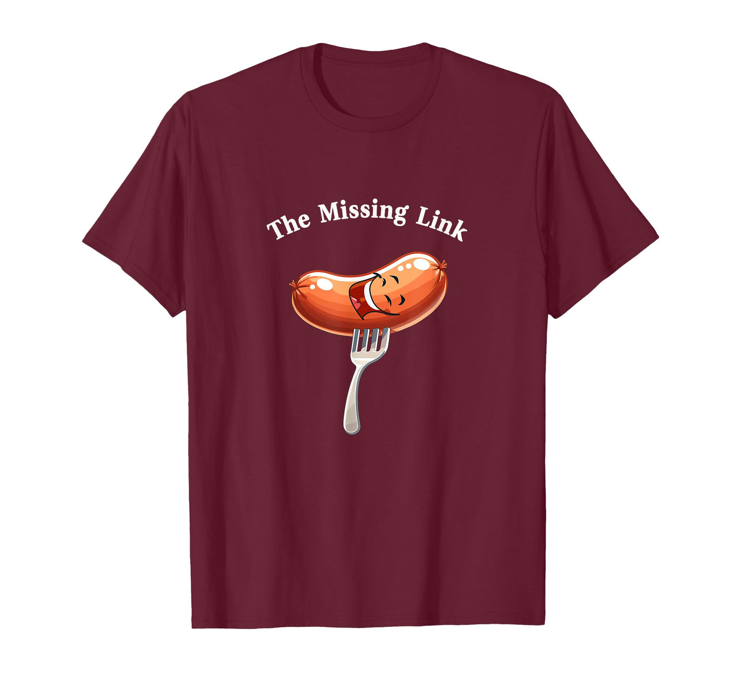 The Missing Link Sausage Smile BBQ Party Fun T-Shirt